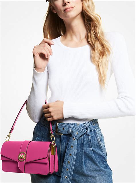 greenwich medium saffiano leather shoulder bag